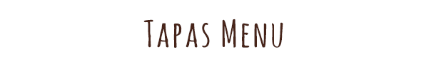 Tapas Menu